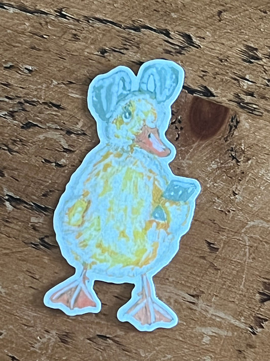Bunny Duck Sticker
