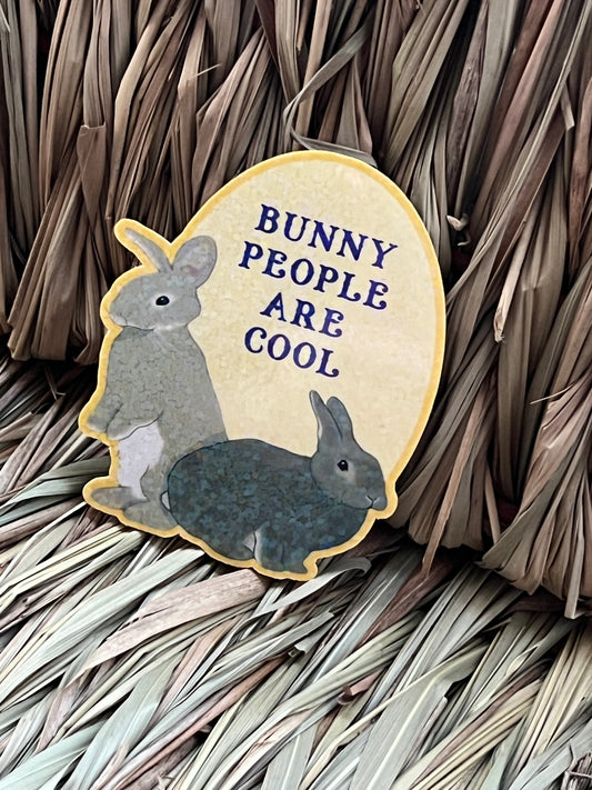 Bunny People are Cool sticker