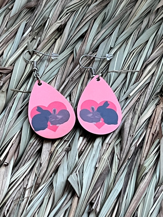 Love bunnies earrings