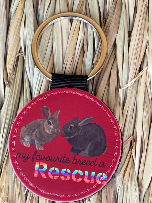 My favourite breed is rescue keychain