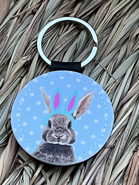 Bunny ears keychain