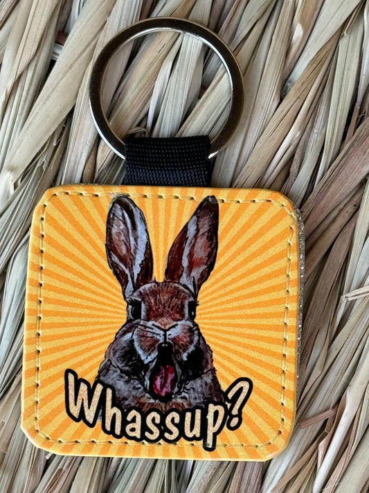 Bunny Whassup Keychain